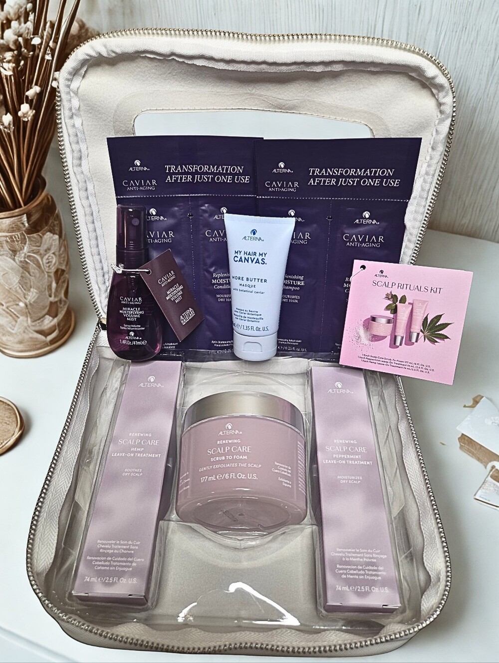 Alterna Luxury Haircare Bundle Scalp Care Caviar & Bonus Travel Set NWT